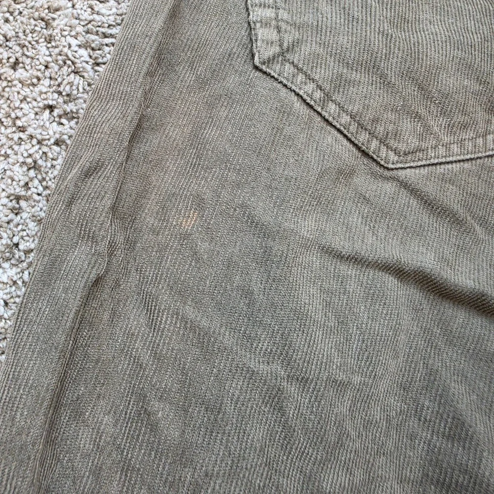 Banana Republic Corduroy Pants Mens 34x30 Olive Green Straight Leg Cotton Casual